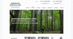 Desktop Screenshot of immobilier-agricole.com